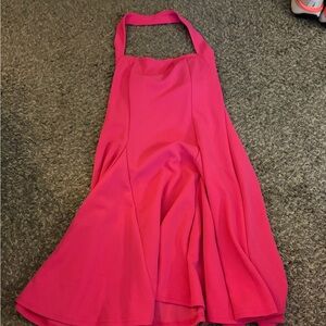 SHEIN Pink Halter Mini Dress
